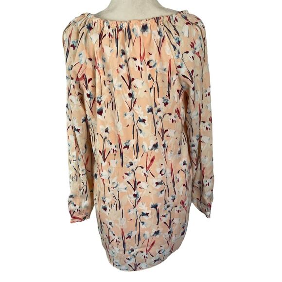 Haute Hippie Peach Floral Tribe Printed Long Sleeve Top Size Small - Picture 6 of 8